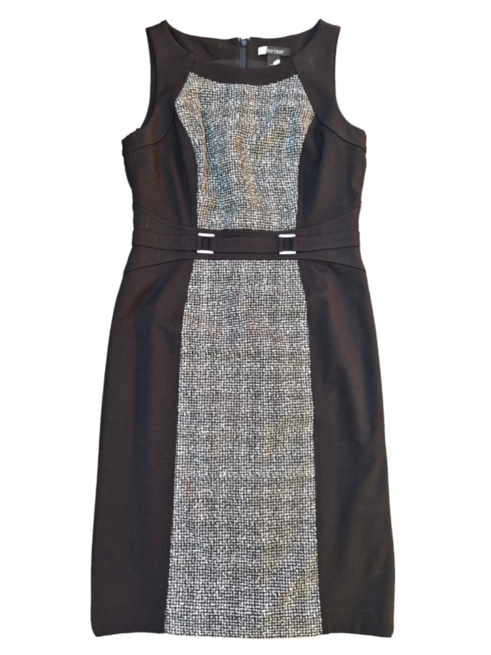Women's White House Black Market Dress Sz 8 Black Sleeveless